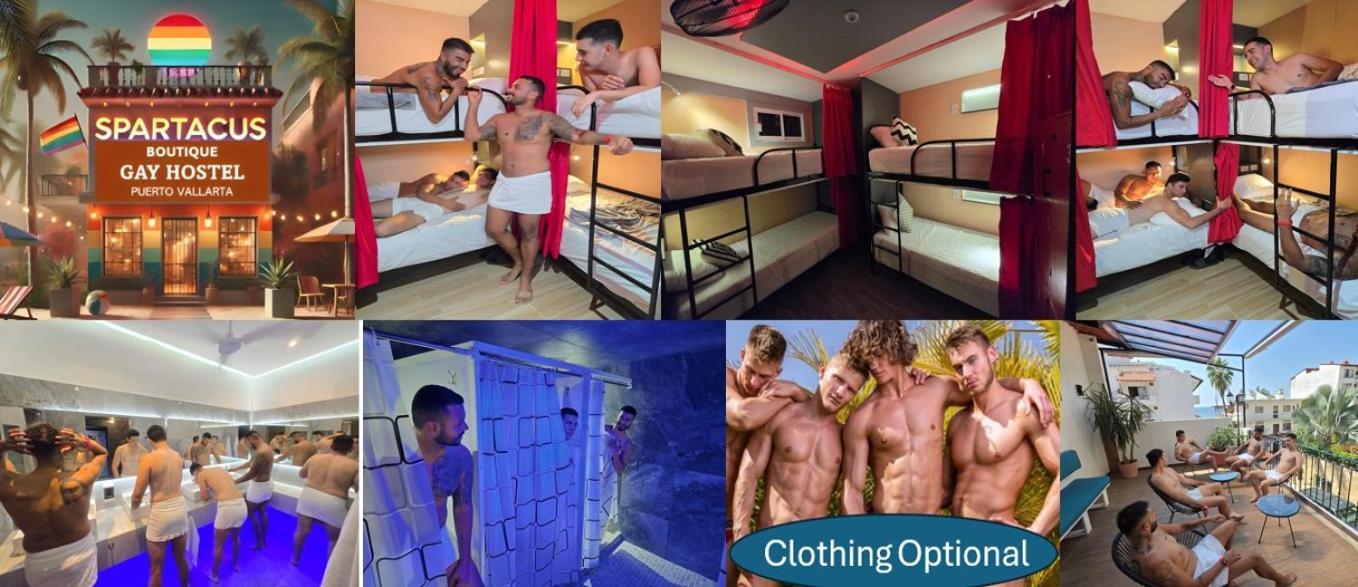 Spartacus Hostel Boutique For Men Пуэрто-Вальярта Экстерьер фото